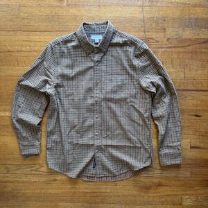 Free‎ Assembly Plaid Flannel Shirt Long Sleeve Button Up Casual Mens Medium